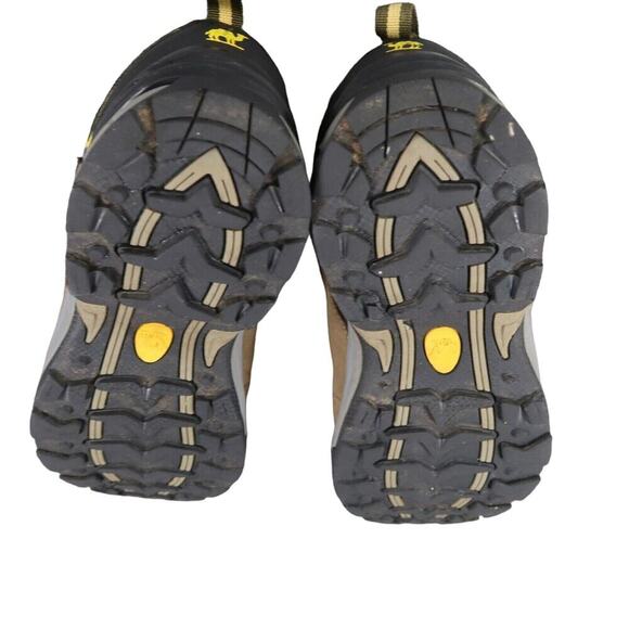 Camel Shoes Mens 9 Hiking Low Leather Boot Outdoor Trekking Active Lace Up Brown - Picture 11 of 14